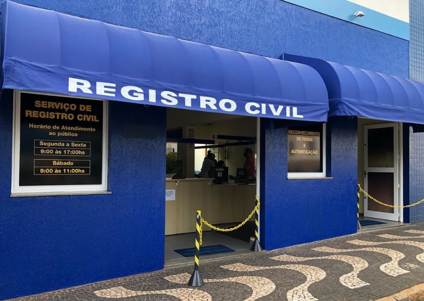 Fachada do Registro Civil de Araras